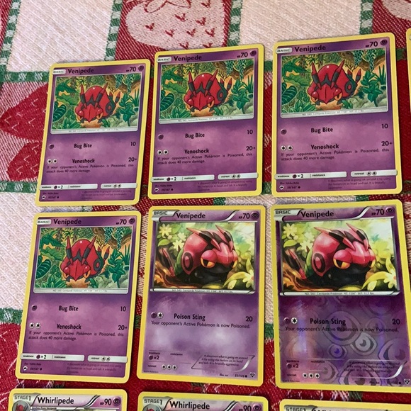 Pokemon TCG Venipede/Whirlipede/Scolipede Bundle (13 Cards) - Picture 9 of 16